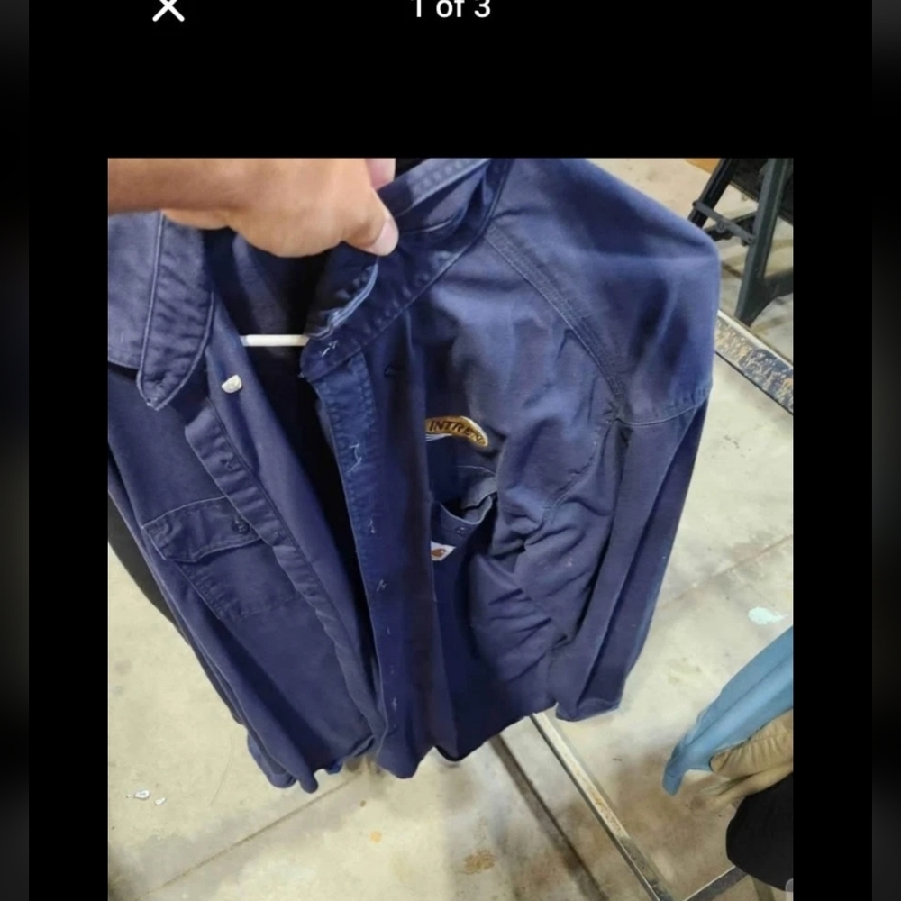 Carhartt Navy Blue Shirt Jacket